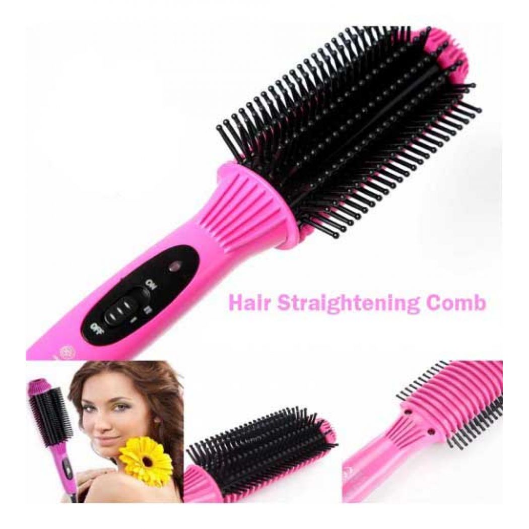 Nova 2in1 Hair Straightener Comb Brush NHC-8810